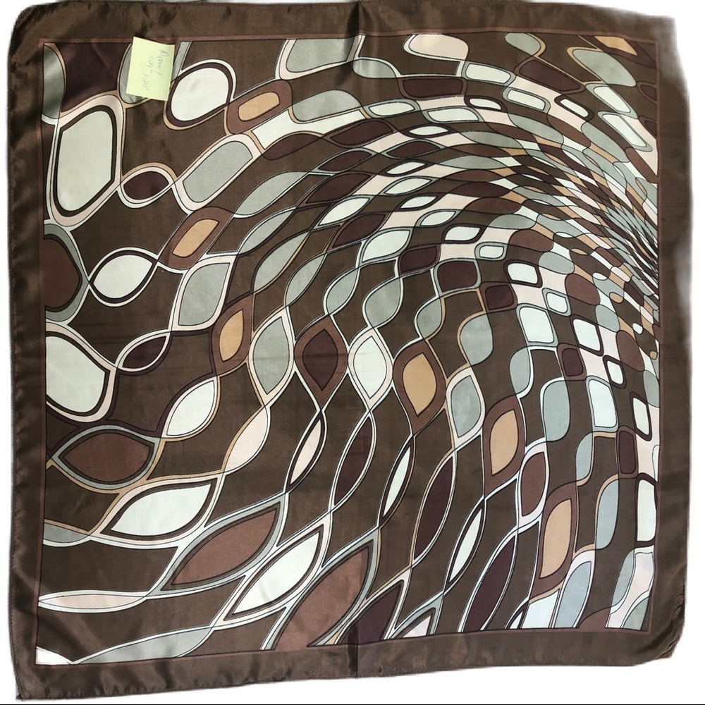Multi-Color, Geometric Print Scarf - Picture 2 of 4